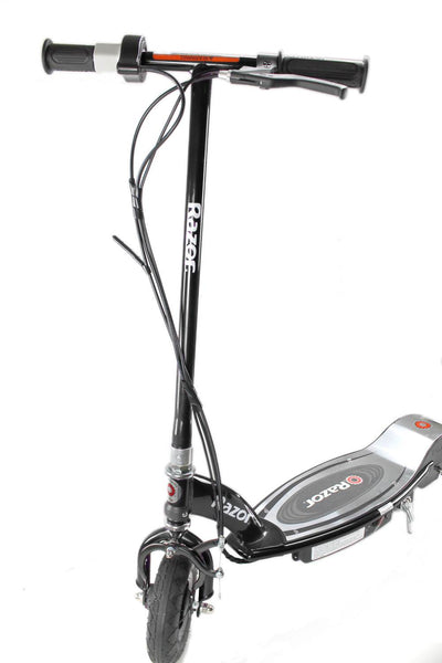 Razor E100 Motorized Black Electric Scooter w/ Pink Helmet & Deluxe Safety Set
