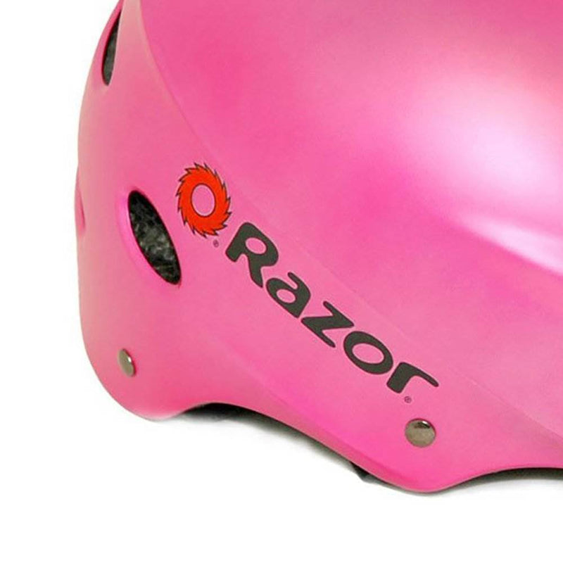 Razor E100 Electric Motorized Scooter, With Child Helmet, Elbow & Knee Pad Set