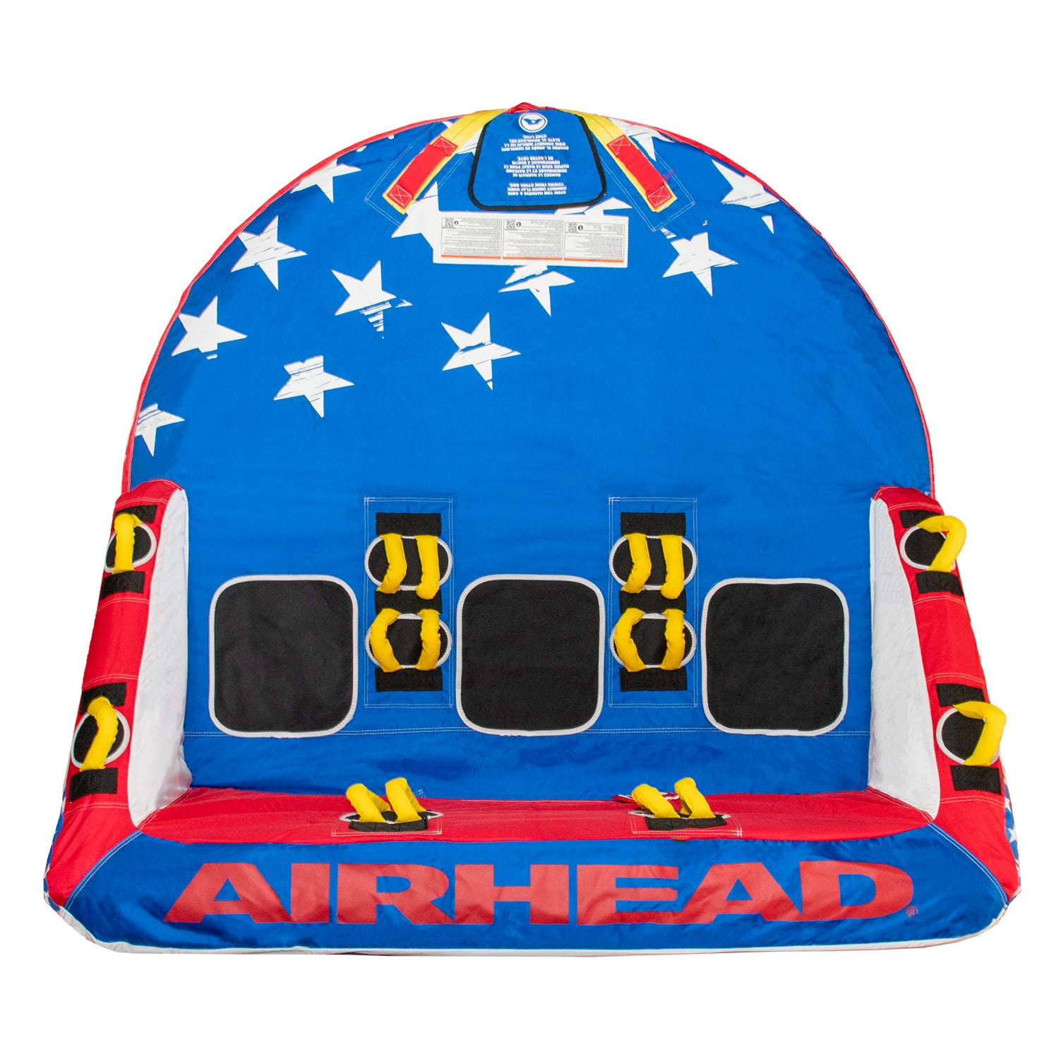 Airhead Patriot 3-Person Towable Kwik Connect Chariot Style Reversible Tube - VMInnovations