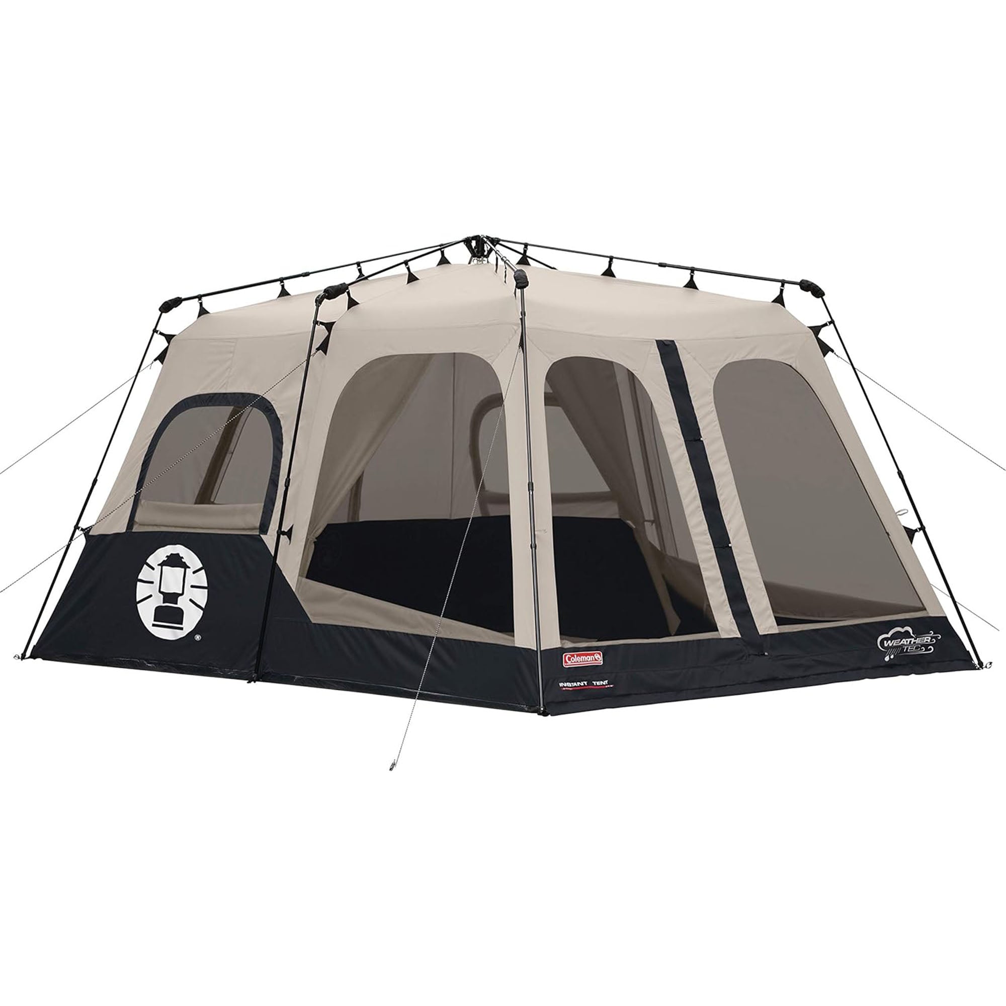 Coleman 8 Person Instant Cabin Tent, Outdoor Family Camping Shelter (Open Box) - VMInnovations
