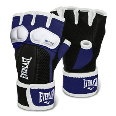 Everlast Powercore Freestanding Training Bag + EverGel Hand Wrap Gloves, Medium