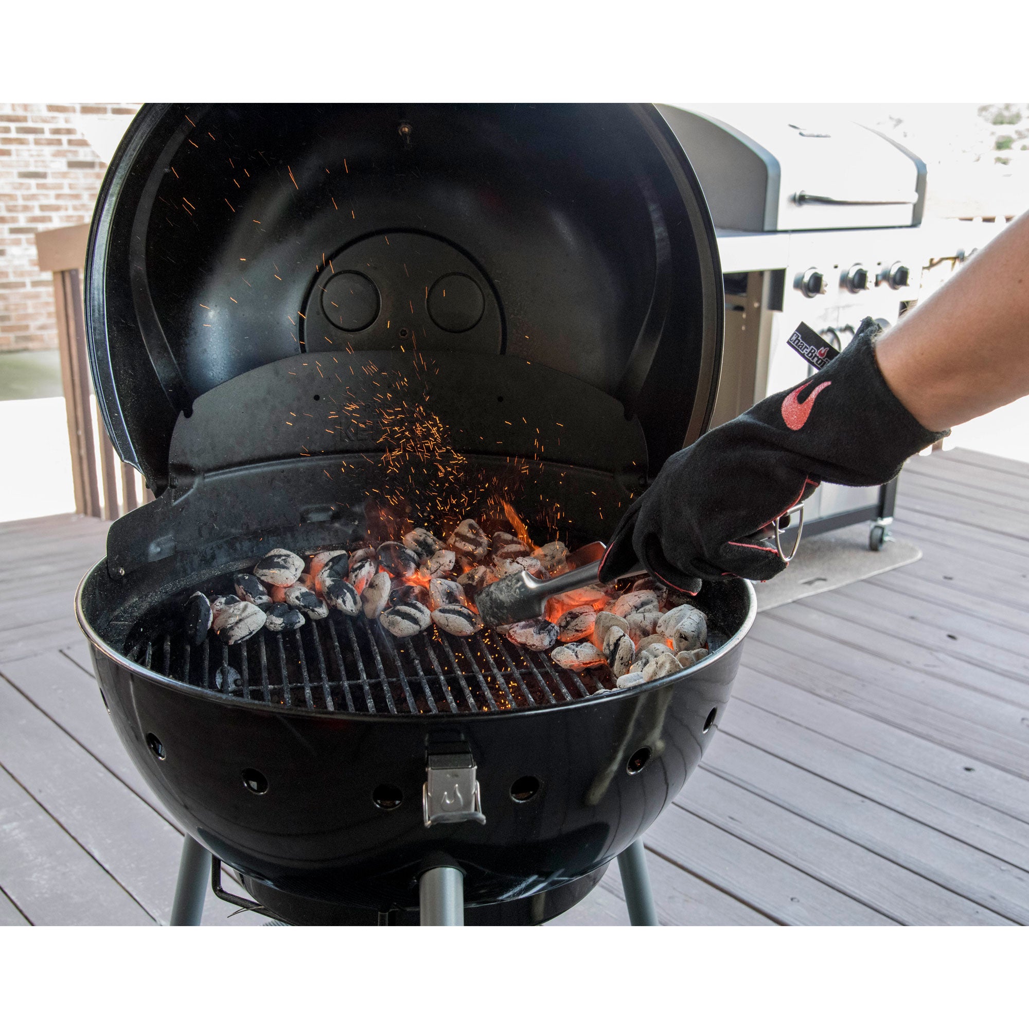 Char-Broil Kettleman Infrared 22.5 Inch Steel Charcoal Kettle Grill (Open Box)