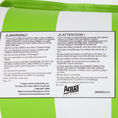 Aqua Leisure Monterey Water Inflatable 4-in-1 Pool Hammock Lounger, Green - VMInnovations