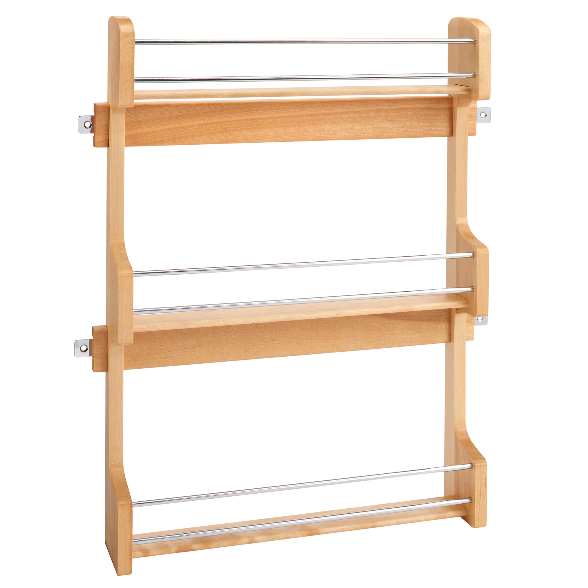 Rev-A-Shelf 4SR-21 21" Cabinet Door Mounted Wood 3-Shelf Spice Rack (Open Box)