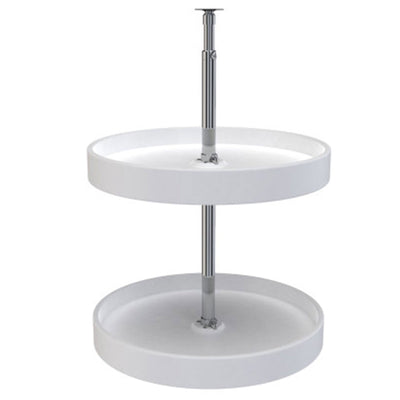 Rev-A-Shelf 18-Inch Polymer Full Circle 2-Shelf Lazy Susan, White (Used)