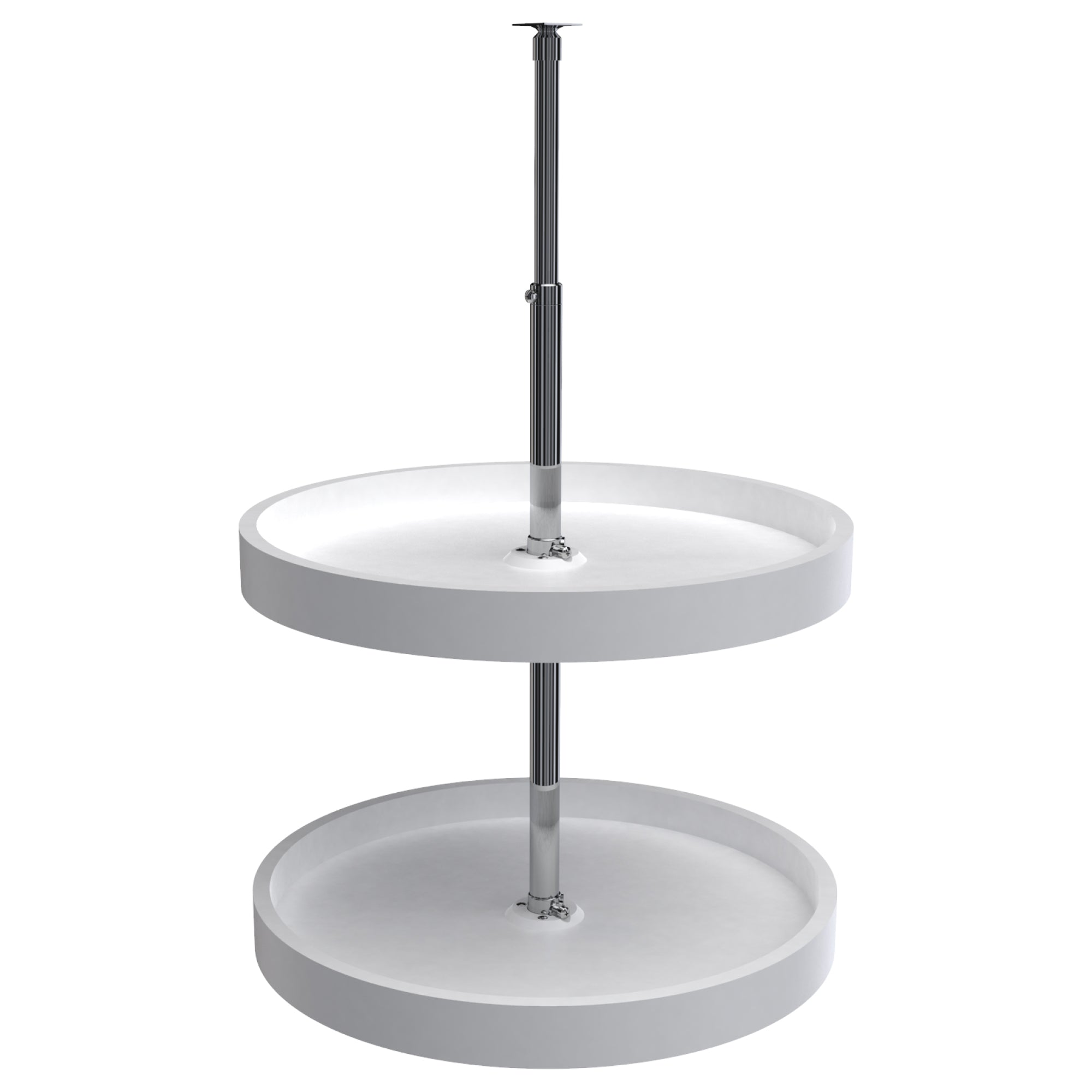 Rev-A-Shelf 20 Inch White Polymer Full Circle 2 Shelf Lazy Susan (Open Box)