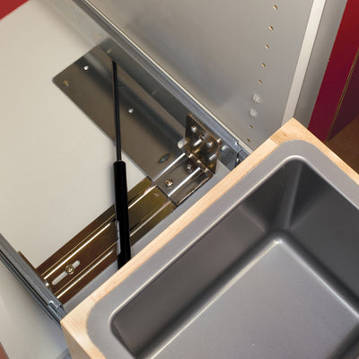 Rev-A-Shelf 4WCBM-18DM-2 Double 35-Quart Bottom Mount Pullout Waste Container (For Parts)