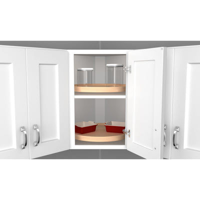 Rev-A-Shelf 20" Lazy Susan Wooden Circle 1-Shelf w/ Swivel Bearings, 4WLS001-20B52 - VMInnovations