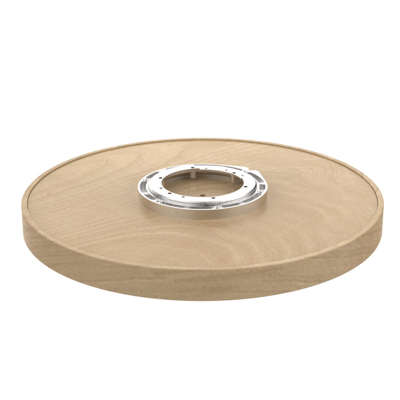 Rev-A-Shelf 18" Lazy Susan Wooden Circle 1-Shelf w/ Swivel Bearings, 4WLS001-18B52