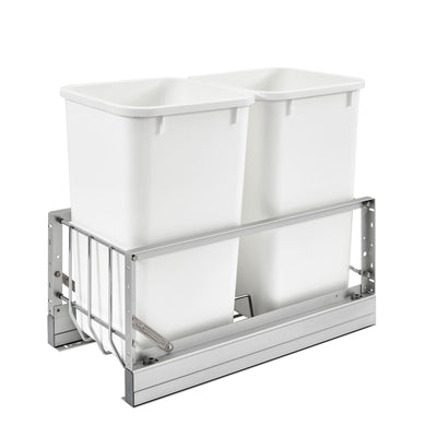 Rev-A-Shelf 5349-1527DM-2-U-A Double 27-Qt Pull Out Waste Container (Open Box)