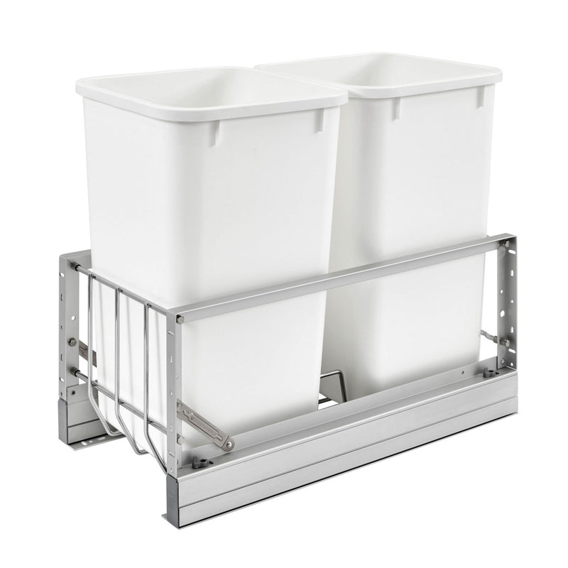 Rev-A-Shelf 5349-1527DM-2-U-B Double 27 Quart Pull Out Waste Container (Used)