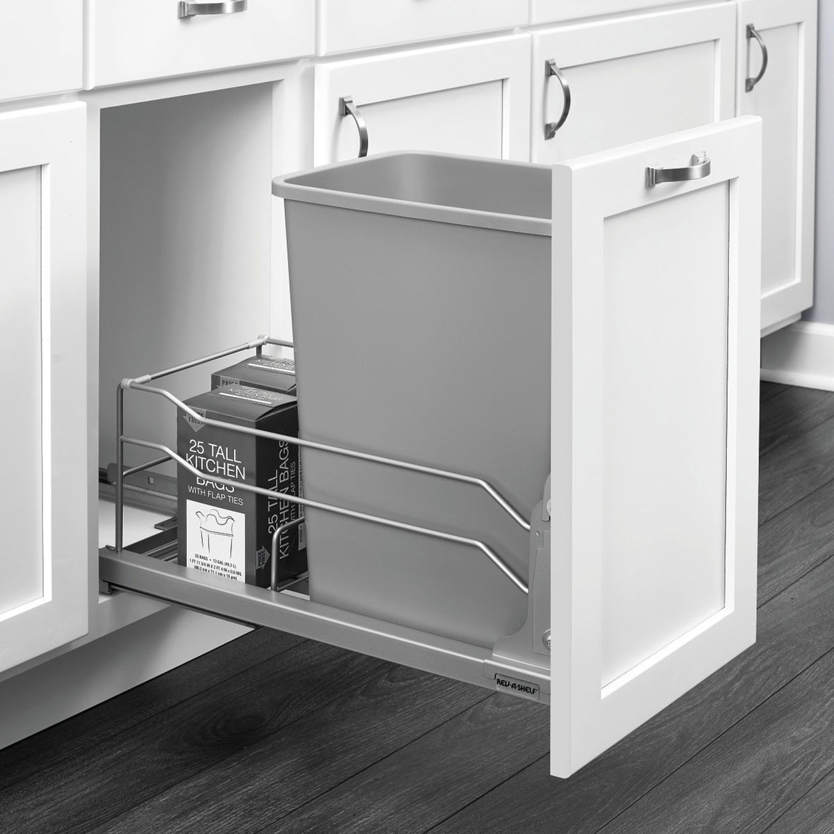 Rev-A-Shelf 53WC-1535SCDM 35-Qrt Pullout Waste Container Soft Close (Open Box)
