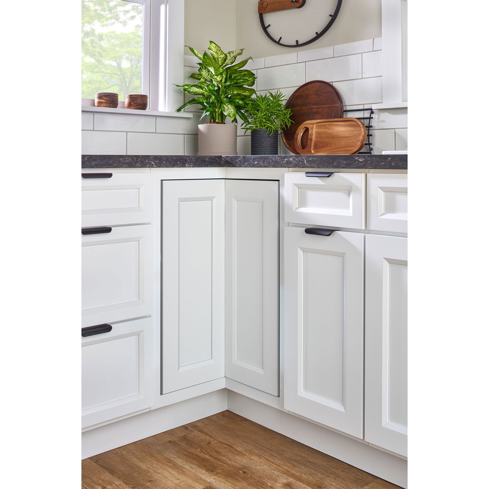 Rev-A-Shelf 24'' Lazy Susan Pie-Cut Polymer 2-Shelf, White, 6942-24-11-52 - VMInnovations