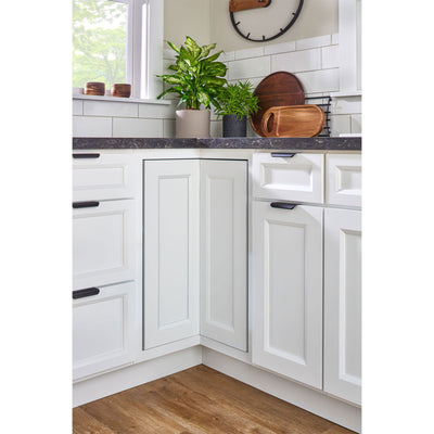 Rev-A-Shelf 24'' Lazy Susan Pie-Cut Polymer 2-Shelf, White, 6942-24-11-52 - VMInnovations