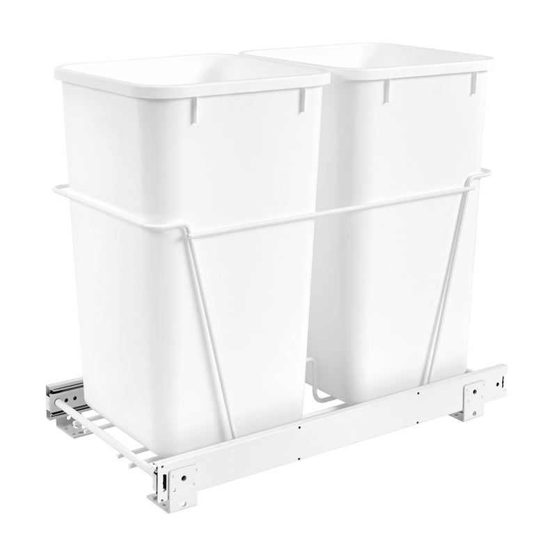 Rev-A-Shelf Double 27-Qt Cabinet Pullout Waste Container (Open Box) (2 Pack)