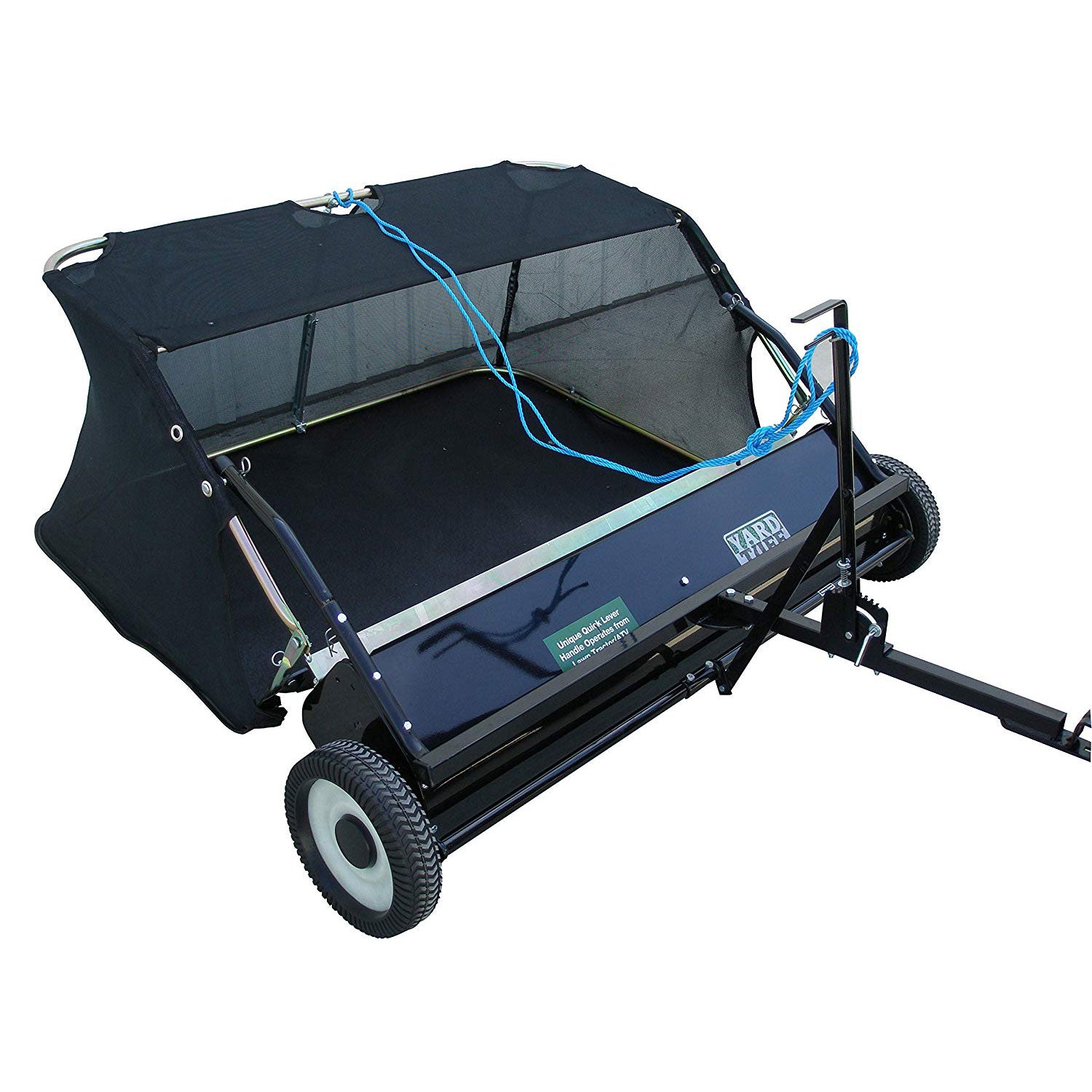 Yard Tuff 38" Quick Assembly Tow Style Lawn Sweeper for Debris, Leaves, & More - VMInnovations