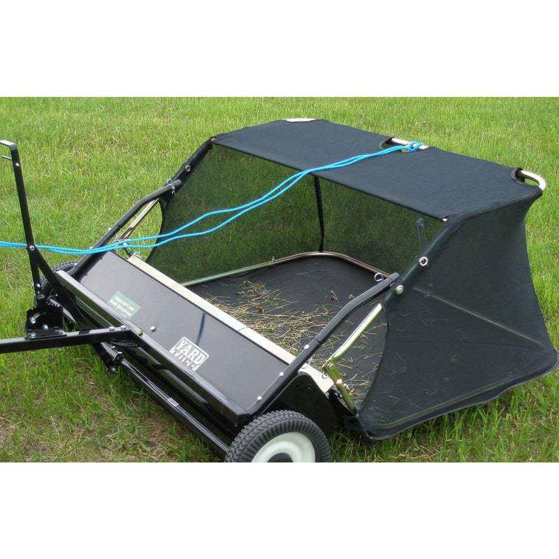 Yard Tuff 38" Quick Assembly Tow Style Lawn Sweeper for Debris, Leaves, & More