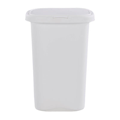 Rubbermaid 13.25 Gallon Rectangular Spring-Top Lid Wastebasket Trash Can, 2 Pack