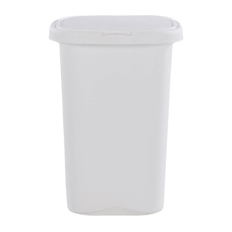 Rubbermaid 13.25 Gallon Rectangular Spring-Top Lid Wastebasket Trash Can, 2 Pack