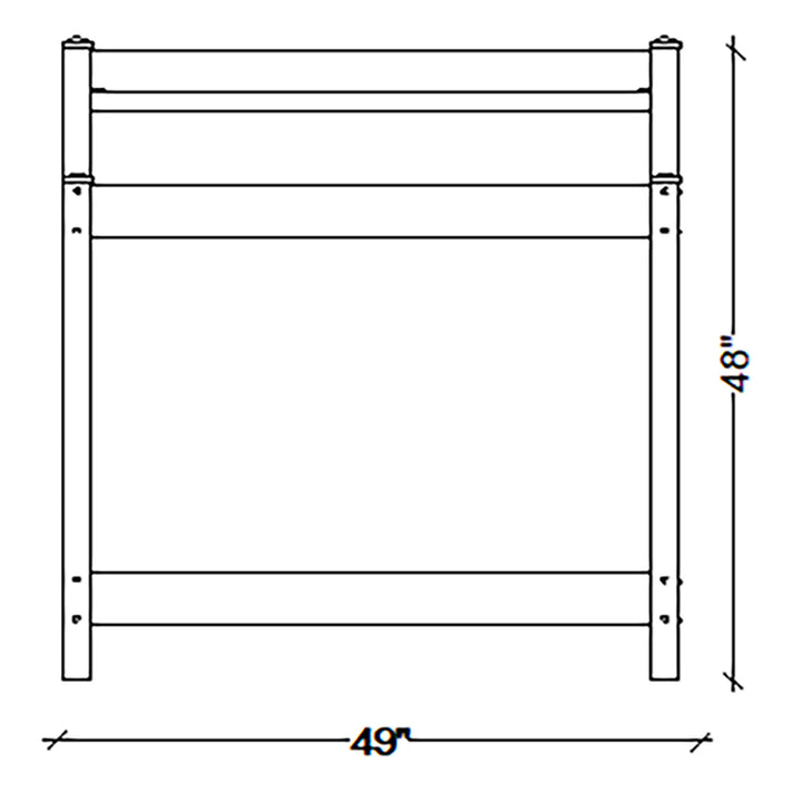 Dura-Trel Greenfield Outdoor Table Potting Bench for Gardening Supplies, White