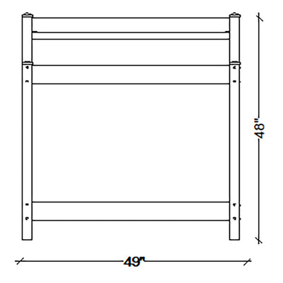 Dura-Trel Greenfield Outdoor Potting Bench for Gardening, White (Open Box) - VMInnovations