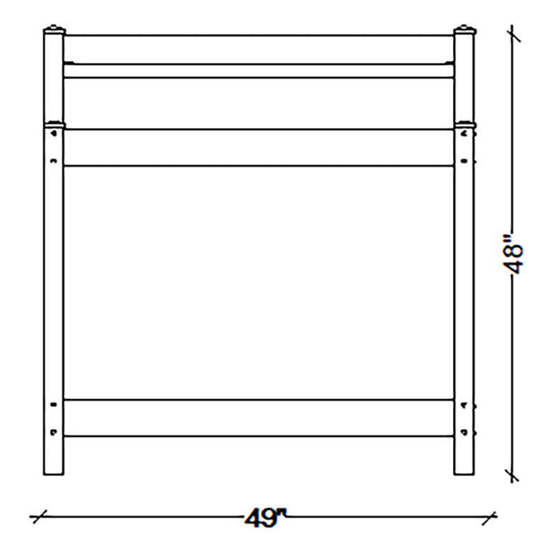 Dura-Trel Greenfield Outdoor Table Potting Bench for Gardening Supplies, White