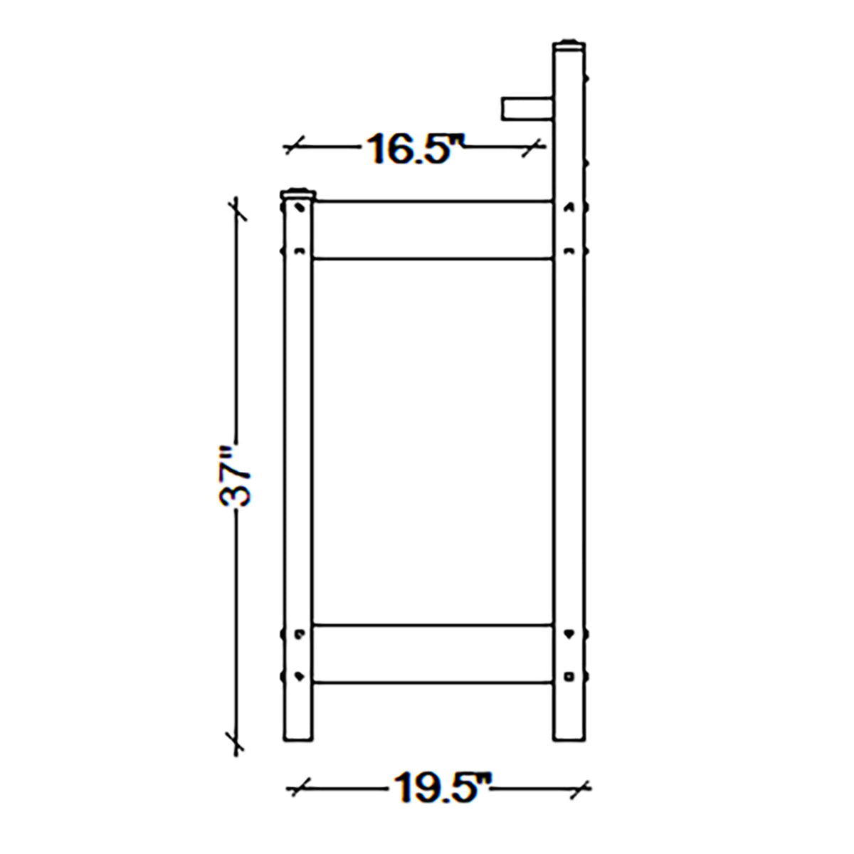 Dura-Trel Greenfield Outdoor Potting Bench for Gardening, White (Open Box) - VMInnovations