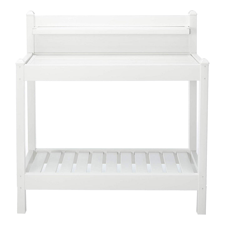 Dura-Trel Gardening Heavy Duty PVC Vinyl Greenfield Potting Bench, White (Used) - VMInnovations
