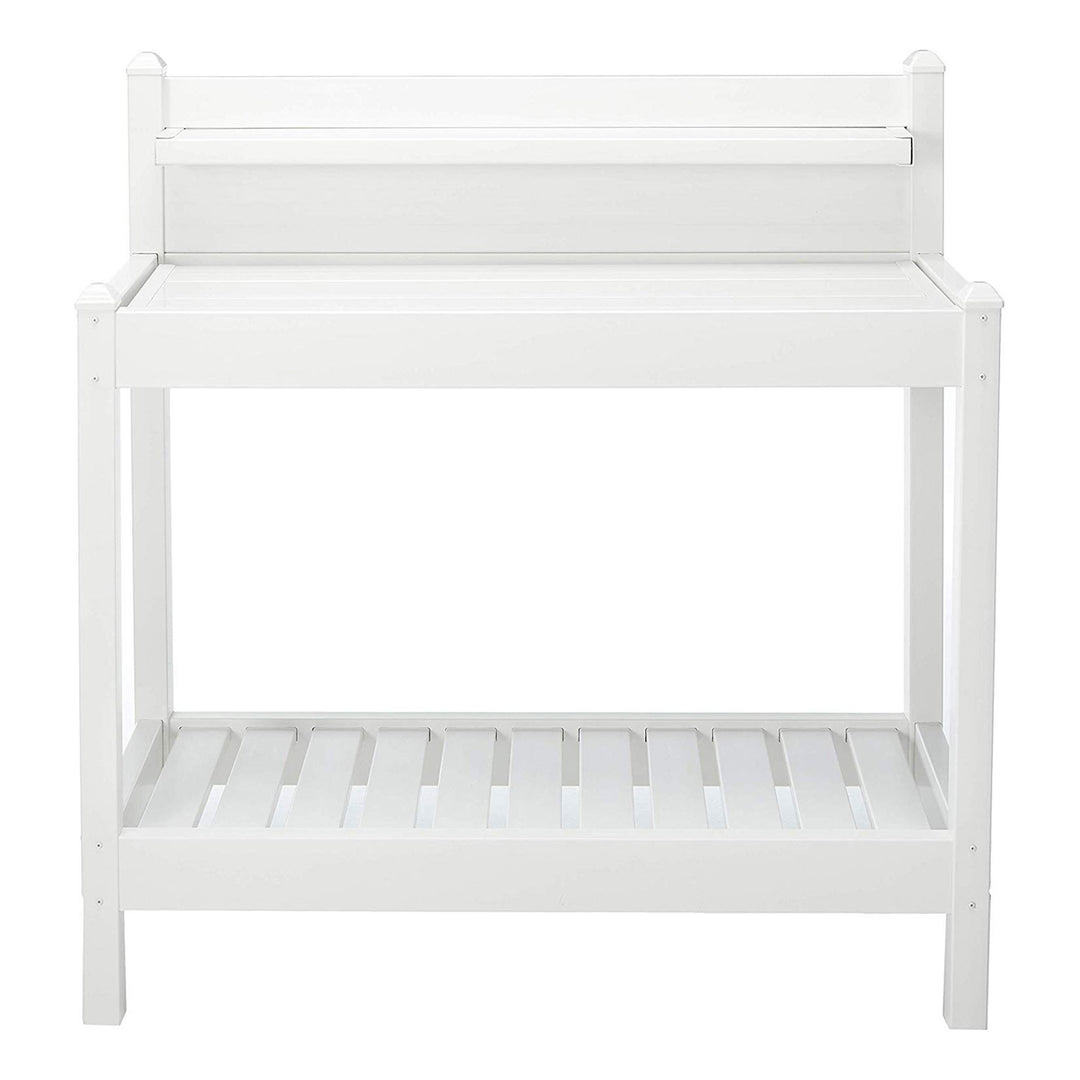 Dura-Trel Greenfield Outdoor Table Potting Bench for Gardening Supplies, White