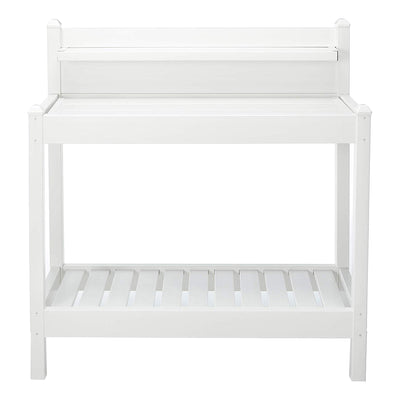 Dura-Trel Outdoor Table Potting Bench for Gardening Supplies, White (For Parts)