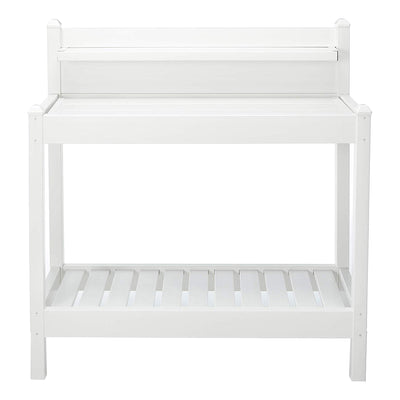 Dura-Trel Greenfield Outdoor Potting Bench for Gardening, White (Open Box)