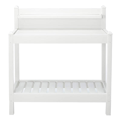 Dura-Trel Greenfield Outdoor Potting Bench for Gardening, White (Open Box) - VMInnovations