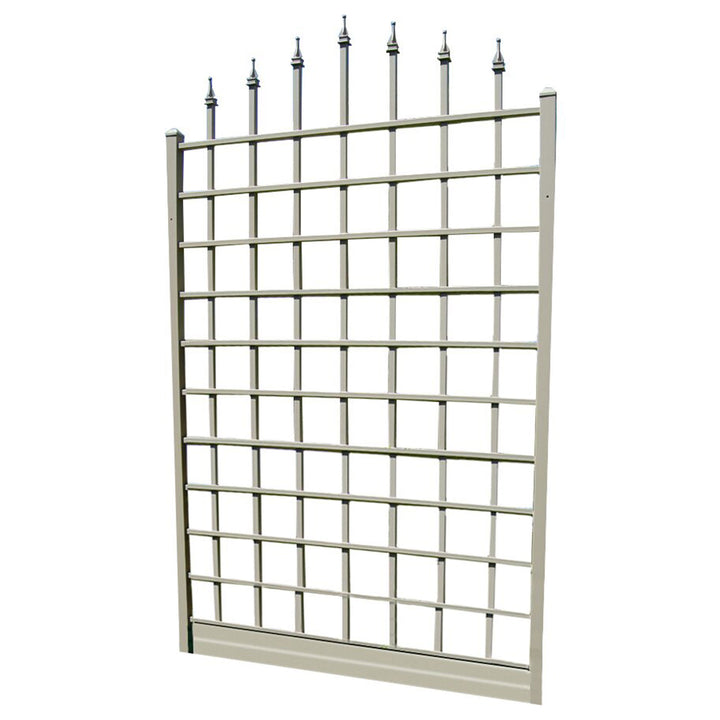 Dura-Trel 57 x 96 Inch PVC Vinyl Outdoor Garden Patio Trellis, White (Used) - VMInnovations