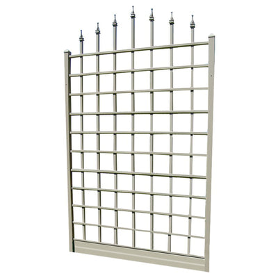 Dura-Trel Winchester 57 x 95 Inch PVC Vinyl Outdoor Garden Patio Trellis, White - VMInnovations