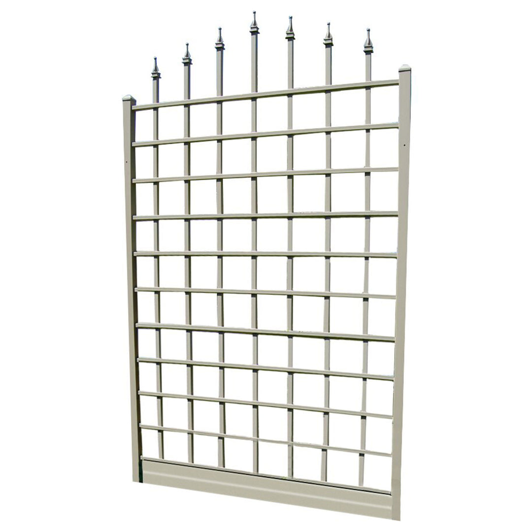 Dura-Trel Winchester 57 x 95 Inch PVC Vinyl Outdoor Garden Patio Trellis, White - VMInnovations