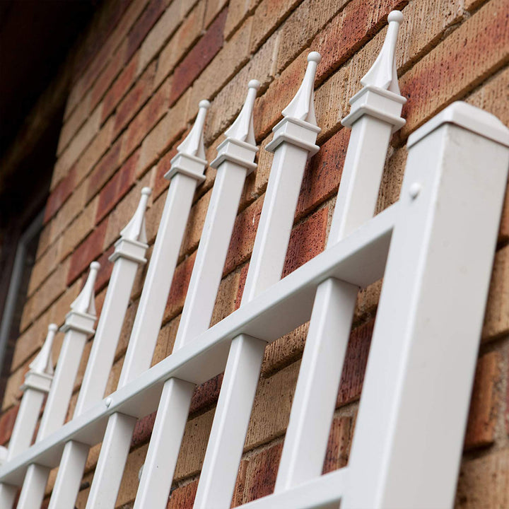 Dura-Trel Winchester 57 x 96 Inch PVC Outdoor Garden Trellis, White (Open Box) - VMInnovations