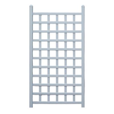 Country Garden 35 x 66 Inch Vinyl Outdoor Garden Patio Trellis, White (Open Box)