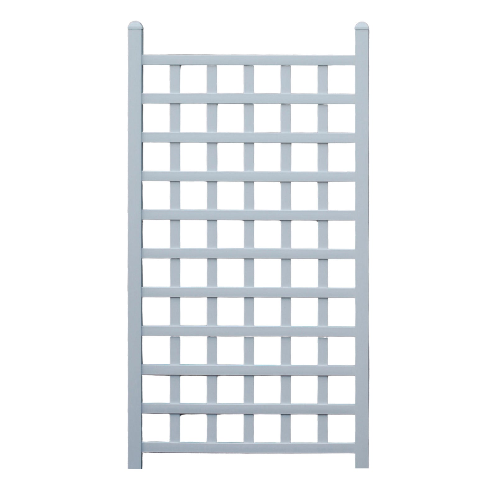 Dura-Trel Country Garden 35 x 66 Inch Vinyl Outdoor Garden Patio Trellis, White - VMInnovations