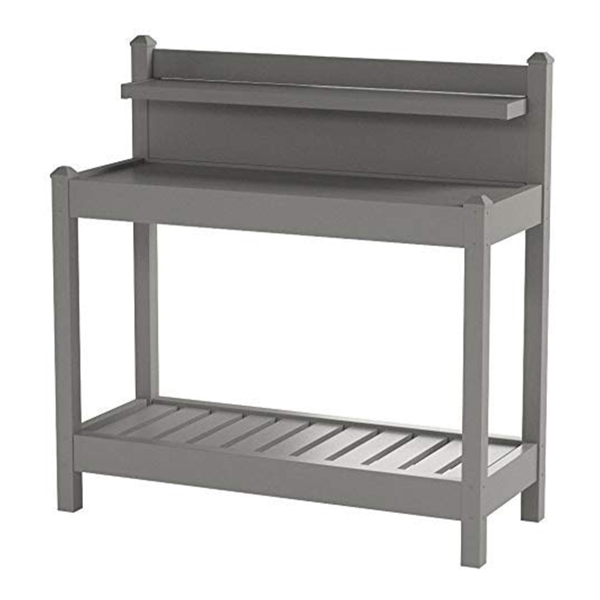 Outdoor Gardening Heavy Duty PVC Vinyl Greenfield Potting Bench, Mocha (Used) - VMInnovations