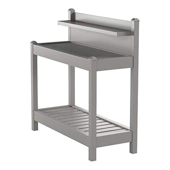 Dura-Trel Greenfield Outdoor Table Potting Bench for Gardening, Mocha(For Parts)