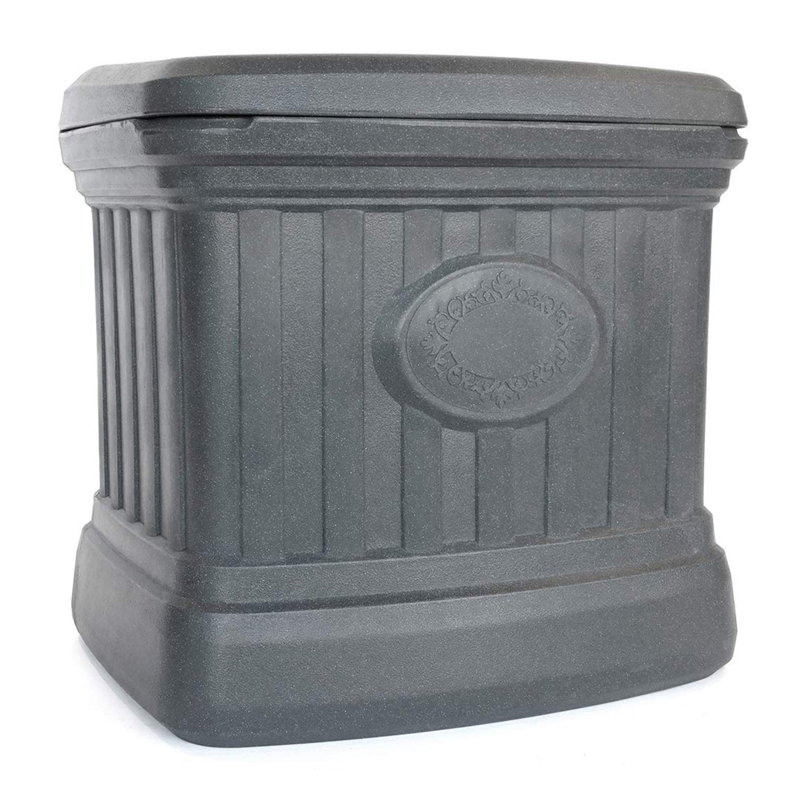 FCMP Outdoor SB120-GRY-S 26 Gallon Outdoor Utility Storage Bin Container, Gray - VMInnovations