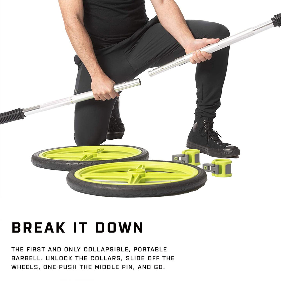 AXLE Olympic Barbell w/Optional Weighted Olympic Plate Loading(Open Box)(2 Pack) - VMInnovations