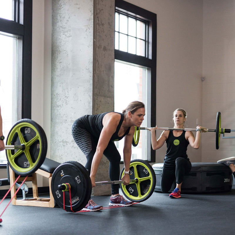 AXLE Olympic Barbell with Optional Weighted Olympic Plate Loading (Open Box)