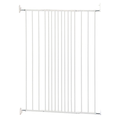 BabyDan Pet Design Tall 42 In Wall Mounted Pet Safety Gate, White (Open Box)
