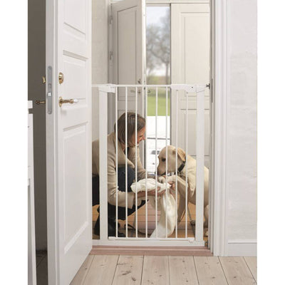 Scandinavian Pet Design Xtra Tall 31" Pressure Mounted Animal Safety Gate, White