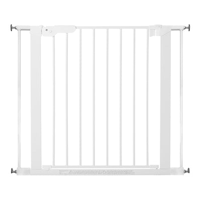 BabyDan Premier 28.9-36.7" Doorway Baby Gate, White w/ Two 2 x 2.6" Extensions