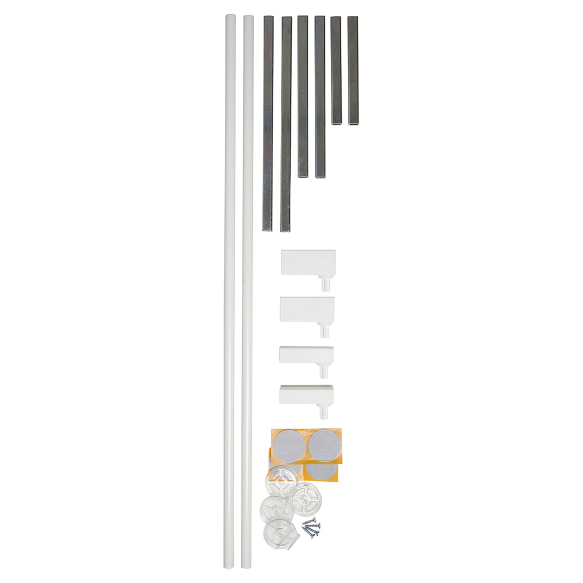 BabyDan Premier 28.9-36.7" Doorway Baby Gate, White w/ Two 2 x 2.6" Extensions