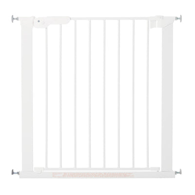 BabyDan Premier 28.9-36.7" Doorway Baby Gate, White w/ Two 2 x 2.6" Extensions