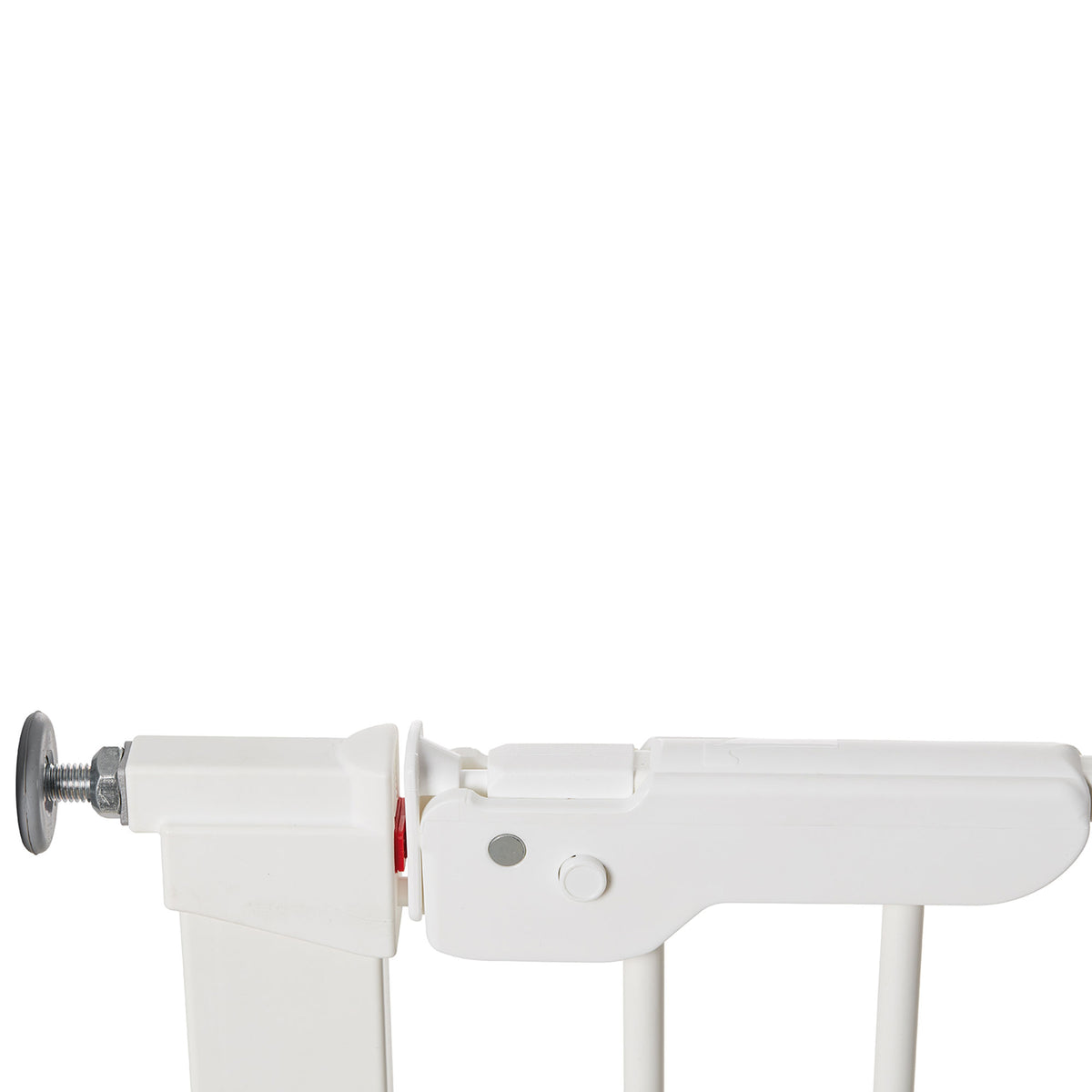 BabyDan Premier 28.9-36.7" Doorway Baby Gate, White w/ Two 2 x 2.6" Extensions