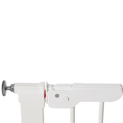 BabyDan Premier 28.9-36.7" Doorway Baby Gate, White w/ Two 2 x 2.6" Extensions